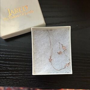 Rose Gold and sterling silver Star Charm Necklace